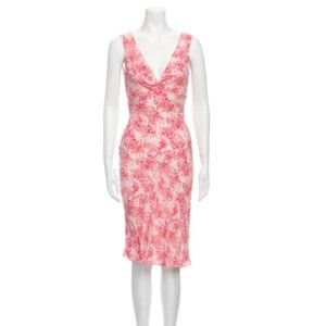Diane Von Furstenberg Floral Midi Length Dress XS